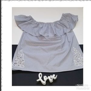 Merona off the shoulder top